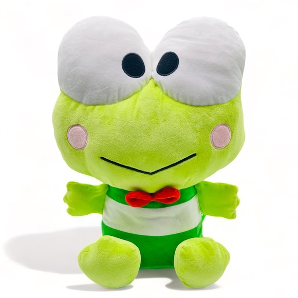 Sanrio Hello Kitty and Friends Keroppi Plush Toy Backpack Adjustable Kawaii Gift - Picture 1 of 2